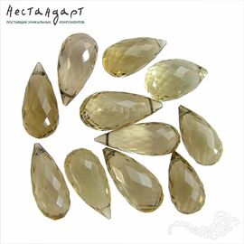 Кварц натуральный Precious Briolette 13-16 мм
