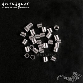 Кримп зажимной Sterling Silver 1,8х2 мм (уп. 10 шт)