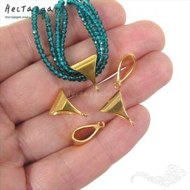 Бейл-держатель для кулона Suprematism Vermeil Sterling Silver 13х11 мм