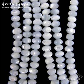 Перламутр натуральный голубой 6 мм (уп. 10 шт.)