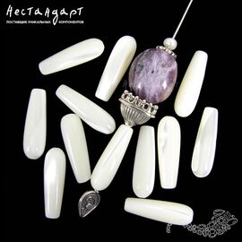 Перламутр натуральный Long Drop 20х6 мм