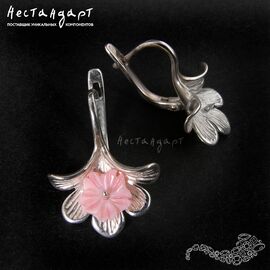 Швензы Ginkgo Biloba Sterling Silver Rhodium Plated 21 мм (пара)