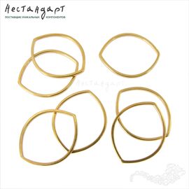 Кольцо декоративное Marquise Vermeil Sterling Silver 21х17 мм