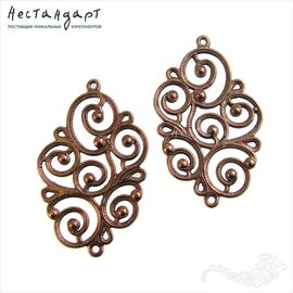Коннектор Nuvola Antico Patina Copper 35х21 мм