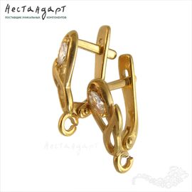 Швензы Fiore Vermeil Sterling Silver 15 мм (пара)