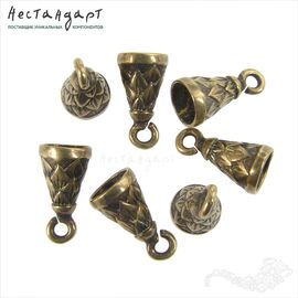 Концевик Cone Patina Bronze 12х7 мм