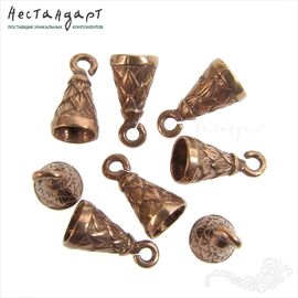 Концевик Cone Patina Copper 12х7 мм
