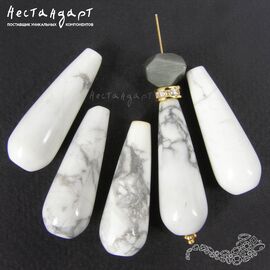 Говлит натуральный Smooth Drop 30х10 мм