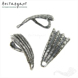 Бейл-держатель для кулона Ancient Shell Silver Plated 18 мм