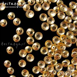 Чашечки для бусин Gorget Vermeil Sterling Silver 6х1,5 мм (уп. 6 шт)