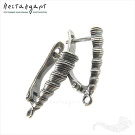 Швензы Conus Luteus Silver Plated 20x6 мм (пара)