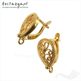 Швензы Autumn Gold Plated 17x10 мм (пара)