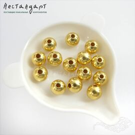 Бусина Round Vermeil Sterling Silver 6 мм
