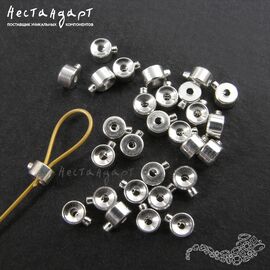 Кримп зажимной Flat One Touch Sterling Silver 3х2 мм