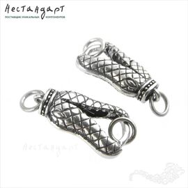Декоративный замок с кольцами Uroboros Sterling Silver 29х12 мм