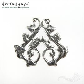 Коннектор-подвеска Floral Artdeco Sterling Silver 26х29 мм