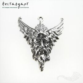 Подвеска Green Man Sterling Silver 24х20 мм