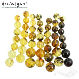 Янтарь натуральный Grade Ball 7-13 мм (уп. 7 шт)