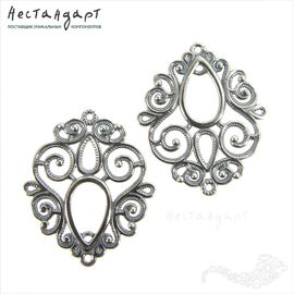 Коннектор Primavera Silver Plated 28х24 мм