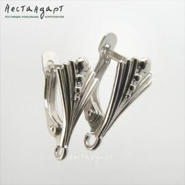 Швензы Clemente Rhodium Plated 17х8 мм (пара)