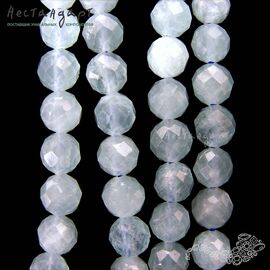 Берилл-аквамарин натуральный Faceted Ball 8-8,5 мм