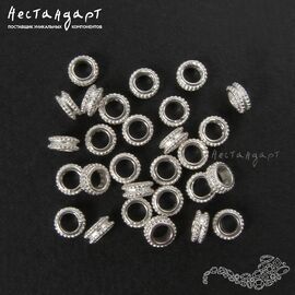 Бусина-спейсер Roll Sterling Silver 5х2,3 мм
