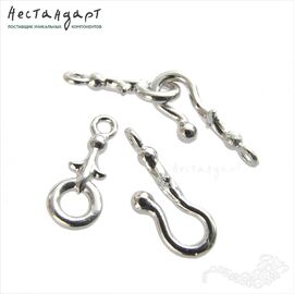 Замок-крючок Knightly Lily Rhodium Plated 32 мм