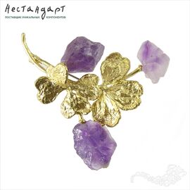 Основа для броши Geranio латунь 52х36 мм