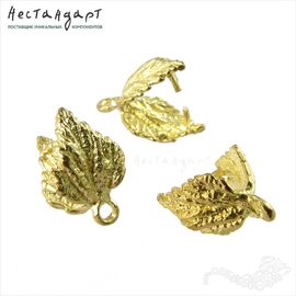 Бейл-держатель зажимной для кулона Pianta латунь 13х10 мм