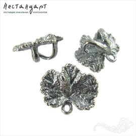 Бейл-держатель для кулона Lampone Silver Plated 14х12 мм