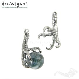 Авторская подвеска Raven's Fortune Silver Plated 24х12 мм