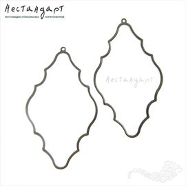 Подвеска Arabesque Silver Plated 53х30 мм