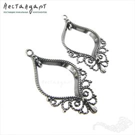 Подвеска-коннектор Fairy Silver Plated 36х21 мм