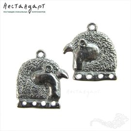 Подвеска-коннектор Horus Silver Plated 18х16 мм