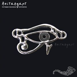 Коннектор-подвеска Wadjet Eye Silver Plated 20х11 мм