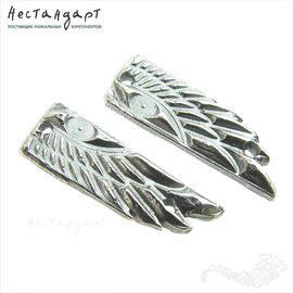 Авторский коннектор Horus Wings Silver Plated 16х6 мм (пара)
