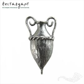 Коннектор-подвеска Greek Amphora Silver Plated 31х16 мм