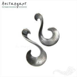 Швензы Wave Sterling Silver 22 мм (пара)