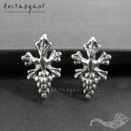 Швензы Grapes Silver Plated 16х10 мм (пара)