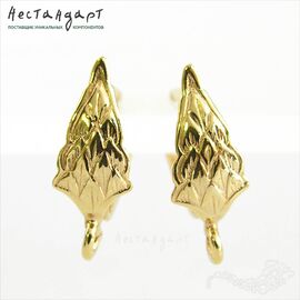 Швензы Middle Earth Gold Plated 17х7 мм (пара)