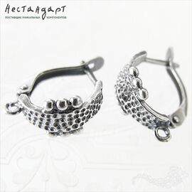 Швензы Shackle Antique Silver Plated 18х9 мм (пара)