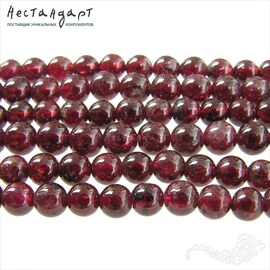Гранат Родолит натуральный 5,5 мм (нить 19 см)