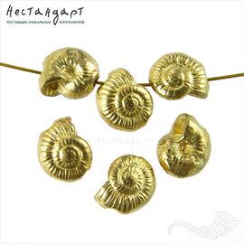 Бусина Snail латунь 8х9 мм