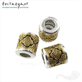 Бусина Bimetallic Clover 11х10 мм