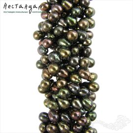 Жемчуг натуральный Forest Rhapsody 5-6 мм (нить 40 см)