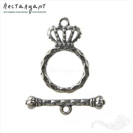 Замок-тогл Royal Crown Sterling Silver 23 мм