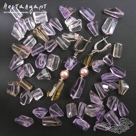 Аметист розовый натуральный Cut Desired 9-18 мм