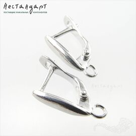 Швензы Cane Silver Plated 15х2,5 мм (пара)