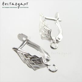 Швензы Middle-Earth Rhodium Plated Plated 17х7 мм (пара)