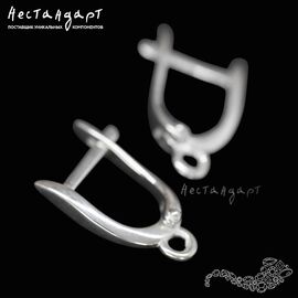 Швензы Flexure Sterling Silver 16x10 мм (пара)